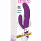 Gossip 20x Wavy Silicone Rabbit Vibrator - Purple