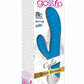 Gossip Celia 20x Ribbed Silicone Rabbit Vibrator - Blue
