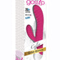 Gossip Celia 20x Ribbed Silicone Rabbit Vibrator - Pink