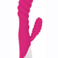 Gossip Diana 20x Rippled Silicone Rabbit Vibrator - Pink