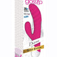 Gossip Diana 20x Rippled Silicone Rabbit Vibrator - Pink