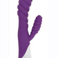 Gossip Diana 20x Rippled Silicone Rabbit Vibrator - Purple