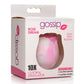 Gossip Rose Dream 10x Rechargeable Silicone Clitoral Stimulator - Swirl - Pink/White