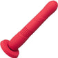 Gravity Remote App Thrusting Rechargeable Silicone Dildo - Red