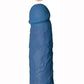 Great Extender 1st Silicone Vibrating Sleeve - Blue - 6.5in