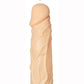 Great Extender 1st Silicone Vibrating Sleeve - Vanilla - 7.5in