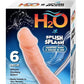 H2o Splish Splash Squirting Dong Douche - Vanilla - 6in