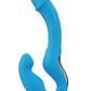 Harmony Duo App-Controlled Rechargeable Silicone Strapless Strap-On - Blue/Gold