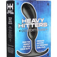 Heavy Hitters Comfort Plugs Silicone Anal Plug - Black - 6.4in