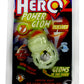 Hero Power Glow Glow In The Dark Vibrating Silicone Cock Ring - Glow - Glow In The Dark/Green