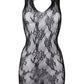 High Neck Lace Mini Dress