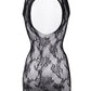 High Neck Lace Mini Dress