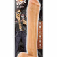 Hung Rider Lil John Dildo with Balls - Flesh/Vanilla - 13in