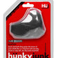 Hunkyjunk Clutch Silicone Cock and Ball Sling - Black
