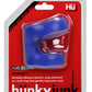 Hunkyjunk Connect Silicone Ball Tugger Cock Ring - Blue