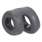 Hunkyjunk Connect Silicone Ball Tugger Cock Ring - Gray/Grey