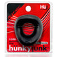 Hunkyjunk Form Surround Cock Ring - Black/Tar Ice