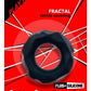 Hunkyjunk Fractal Tactile Cockring - Black/Tar Ice Black