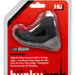 Hunkyjunk Slingshot Silicone 3 Ring Teardrop Cock Ring - Black