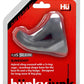 Hunkyjunk Slingshot Silicone 3 Ring Teardrop Cock Ring - Gray/Grey