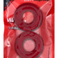 Hunkyjunk Stiffy Bulge Silicone Cock Rings - Cherry Ice/Red - 2 Pack