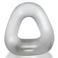 Hunkyjunk Zoid Trapezoid Lifter Cockring - Clear/Clear Ice