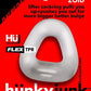Hunkyjunk Zoid Trapezoid Lifter Cockring - Clear/Clear Ice