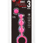 Hustler Silicone Anal Beads 3 Balls - Pink - 5.5in