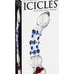 Icicles No. 18 Textured Glass Dildo - Blue/Clear - 7.5in