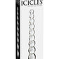 Icicles No. 2 Beaded Glass Anal Probe - Clear
