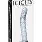 Icicles No. 60 Glass G-Spot and P-Spot Dildo - Clear - 6in