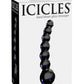 Icicles No 66 Beaded Anal Probe - Black - 4.75in