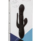 III Triple Euphoria Rechargeable Silicone Stimulating Vibrator - Black