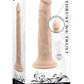 In Thrust We Trust Rechargeable Silicone Dildo with Remote - Vanilla