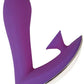 Infinitt Suction Massager Three Rechargeable Silicone Vibrator - Purple