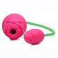 Inmi Bloomgasm Rose Duet 15x Silicone Rechargeable Vibrating and Sucking Clit Stimulator