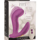 Inmi G-Rocker Come Hither Rechargeable Silicone Vibrator with Remote Control - Purple