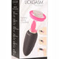 Inmi Lickgasm Mini 10x Licking and Sucking Rechargeable Silicone Clitoral Stimulator - Black/Clear/Pink