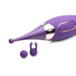 Inmi Power Zinger Pro Pulsing G-Spot Silicone Rechargeable Pinpoint Vibrator with Interchangeable Tips