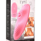 Inmi The Pulse Slider Pulsing and Vibrating Rechargeable Silicone Pad with Remote Control - Pink