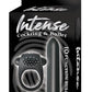 Intense Silicone Vibrating Cock Ring and Bullet - Black - Set