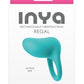 Inya Regal Rechargeable Siicone Cock Ring - Teal