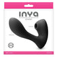 Inya Sonnet Silicone Rechargeable Vibrator with Clitoral Stimulation - Black