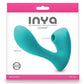 Inya Sonnet Silicone Rechargeable Vibrator with Clitoral Stimulation - Teal