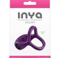 Inya Valiant Rechargeable Silicone Cock and Ball Ring - Purple