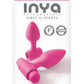 Inya Vibes-O-Spades Rechargeable Vibrating Silicone Butt Plug - Pink - Set