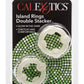Island Rings Double Stacker Cock Rings - Glow In The Dark/White - 2 Piece Set