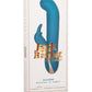 Jack Rabbit Signature Silicone Rocking G Rabbit Rechargeable Vibrator - Blue