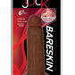 Jock Bareskin Realistic Dong - Caramel - 6in
