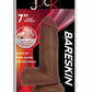 Jock Bareskin Realistic Dong with Balls - Caramel - 7in